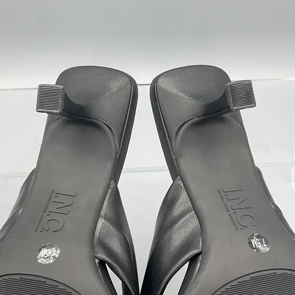 NEW INC Women’s Jerriee Dress Sandals Black Size 7.5M